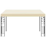 vidaXL Belvédère à montage mural 4x3x2 5 m Crème