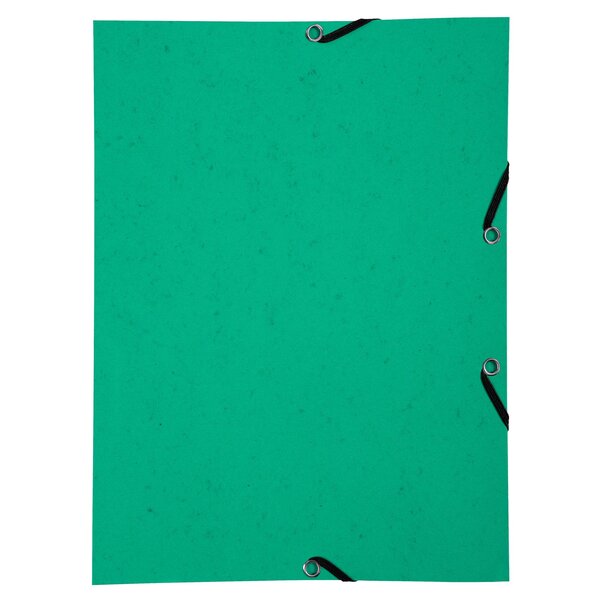 Chemise À Élastique Sans Rabat Carte Lustrée 350gm2 - A4 - Vert - X 50 - Exacompta