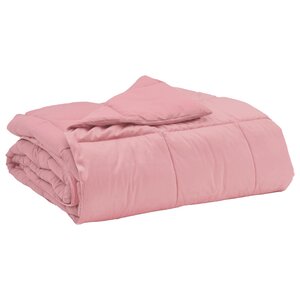 vidaXL Couette d'été 155 x 220 cm Été Microfibre (100 polyester) Rose
