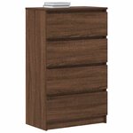 vidaXL Buffet Chêne marron 60x35x98 5 cm Bois d'ingénierie