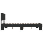 vidaXL Cadre de lit sans matelas noir 135x190 cm