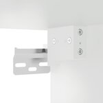 vidaXL Bureau mural blanc 105x48x75 cm bois d'ingénierie