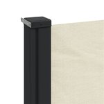 vidaXL Auvent latéral rétractable crème 120x300 cm