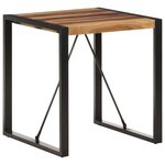 vidaXL Table à manger 70x70x75 cm Bois d'acacia massif