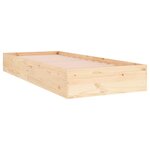 vidaXL Cadre de lit sans matelas bois massif 75x190 cm