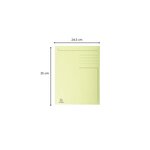 Chemise Imprimée 3 Rabats Forever® 280gm2 - Folio - Jaune - X 50 - Exacompta
