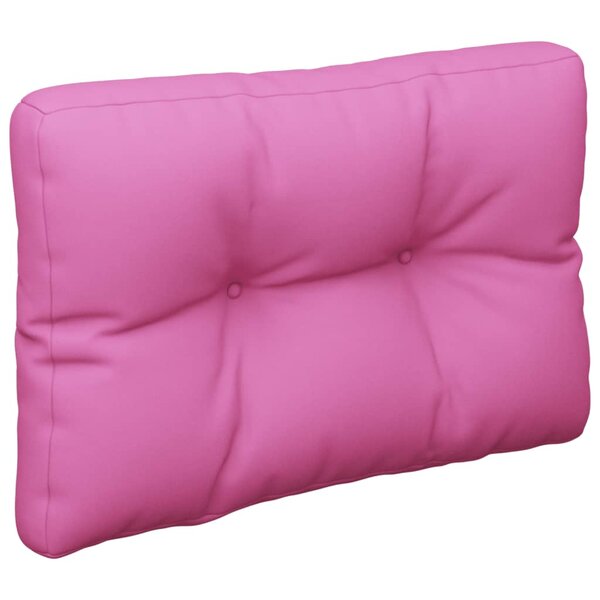 vidaXL Coussin de palette rose 60x40x12 cm tissu