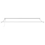 vidaXL Auvent Rayé Vert et blanc 4 5 × 3 m Polyester et métal