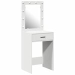vidaXL Coiffeuse avec tiroir Blanc 50 x 41 x 135 cm Bois d'ingénierie