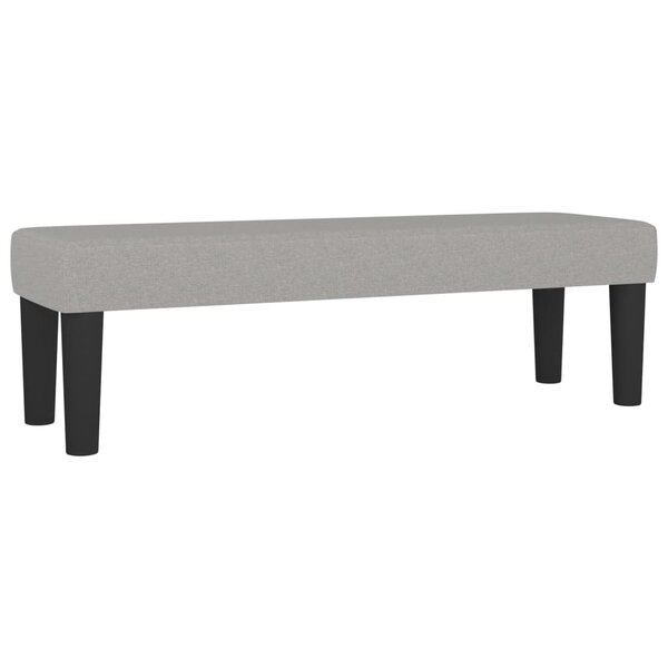Banc banquette 100 x 30 x 30 cm tissu gris clair 02_0010682