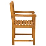 vidaXL Chaises de jardin 2 Pièces Naturel Bois d'Acacia Massif