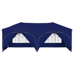vidaXL Tente de fête pop-up 575 x 288 x 245 cm Bleu Tissu Oxford