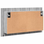 vidaXL Armoire de salle de bain à miroir LED sonoma gris 80x12x45 cm