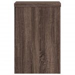 vidaXL Supports pour plantes 2 Pièces chêne marron bois d'ingénierie
