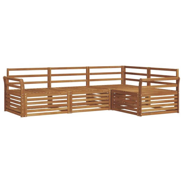 vidaXL Ensemble de canapés d'extérieur 4 pc Naturel