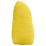 vidaXL Coussin de Dos Jaune clair 45 x 24 x 50 cm tissu
