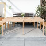 vidaXL Table de jardin 203 5x100x76 cm bois massif de pin