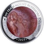 Pièce de monnaie en Argent 25 Dollars g 155.5 (5 oz) Millésime 2025 Lunar Mother Pearl MOUNT RUSHMORE