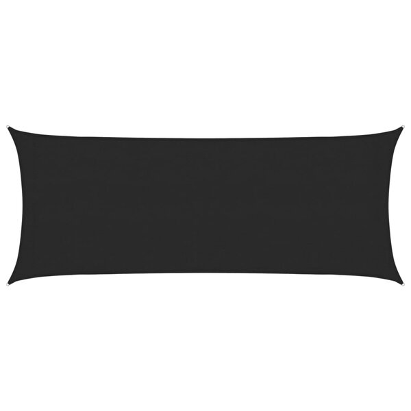 vidaXL Voile d'ombrage 160 g/m² Noir 2x5 m PEHD