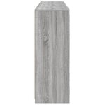vidaXL Buffets avec lumières LED 3 Pièces sonoma gris bois d'ingénierie