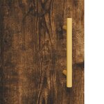 vidaXL Buffet Chêne fumé 34 5x34x90 cm Bois d'ingénierie