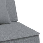 vidaXL Canapé-lit en forme de L gris clair 255x140x70 cm tissu