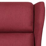 vidaXL Fauteuil de massage Rouge bordeaux Tissu