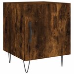 vidaXL Tables de chevet 2 Pièces chêne fumé 40x40x50 cm bois d'ingénierie
