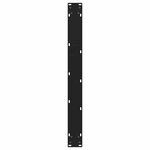 vidaXL Pieds de table à manger en forme de V 2 pièces Noir 90 x (72-73 3) cm Acier