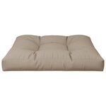 vidaXL Coussin de palette taupe 70x70x12 cm tissu