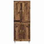 vidaXL Haut Armoire Bois Ancien 69 5 x 34 x 180 cm Bois d'ingénierie