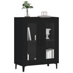 vidaXL Buffet noir 69 5x34x90 cm bois d'ingénierie