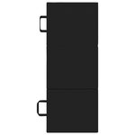 vidaXL Canapé-lit pliable 75 x 63 x 45 cm Noir