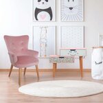Fauteuil enfant en velours helsinki