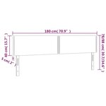 vidaXL Têtes de lit 2 Pièces Rose 90x5x78/88 cm Velours