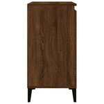 vidaXL Tables de chevet 2Pièces chêne marron 40x35x70cm bois d'ingénierie