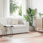 vidaXL Tapis de surface HUARTE Beige 100 x 200 cm Polyester