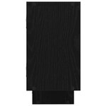 vidaXL Étagère cube murale 5 compartiments noir bois d'ingénierie