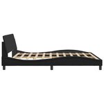 vidaXL Cadre de lit Dover noir 183x213 cm similicuir