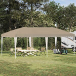 vidaXL Tente de fête pop-up 575 x 290 x 245 cm Crème