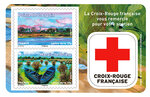 Carnet - Croix-Rouge Française La Loire - 10 timbres autocollants