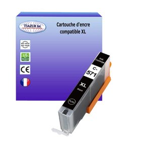 Cartouche compatible avec Canon Pixma MG5750, MG5751, MG5752, MG5753, MG6850, MG6851 remplace Canon CLI571 XL Photo Noire - T3AZUR