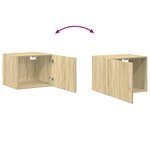 vidaXL Armoire murale chêne sonoma 50x42 5x40 cm bois d'ingénierie