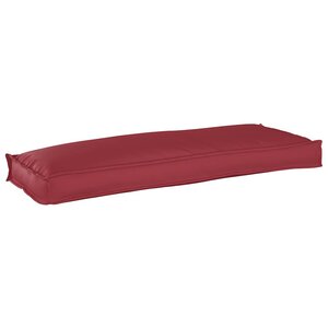 vidaXL Coussin pour banc de palette Bordeaux 110 x 40 x 8 cm