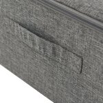 vidaXL Boîtes de rangement 2 Pièces Tissu 70x40x18 cm Anthracite