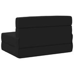 vidaXL Canapé-lit pliable Noir 70 x 80 x 60 cm Tissu