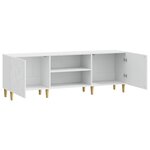 vidaXL Meuble TV 150 x 31 x 50 cm Blanc brillant Bois d'ingénierie