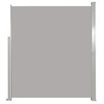 vidaXL Auvent latéral rétractable 140 x 300 cm Gris