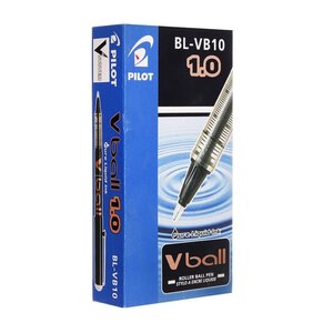 Stylo Roller Encre Liquide V-BALL 10 Pointe Large Rouge x 12 PILOT