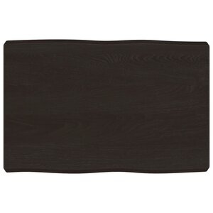 vidaXL Dessus de table bois massif traité bordure assortie
